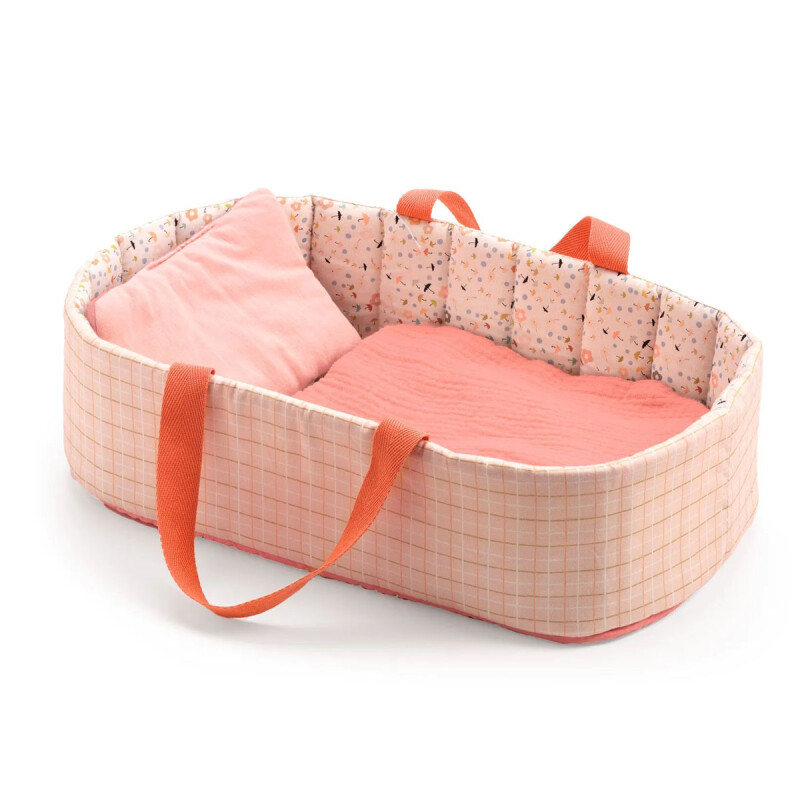 Capazo Bassinet para muñeca Pink Pomea Djeco Capazo Bassinet para muñeca Pink Pomea Djeco
