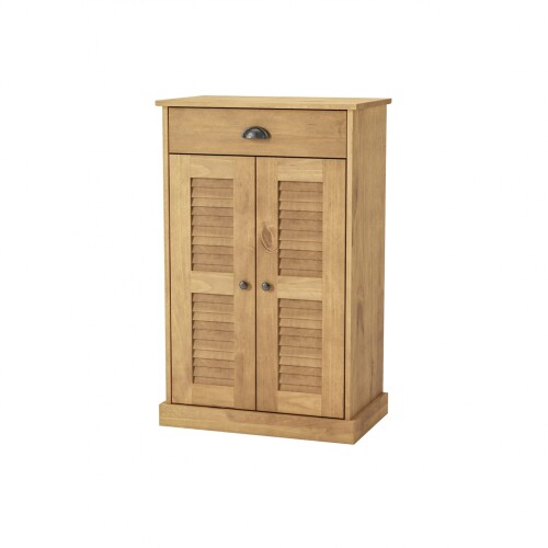 Zapatera - 2 Puertas - 1 Cajón - Línea Valenciana - Natural Zapatera - 2 Puertas - 1 Cajón - Línea Valenciana - Natural