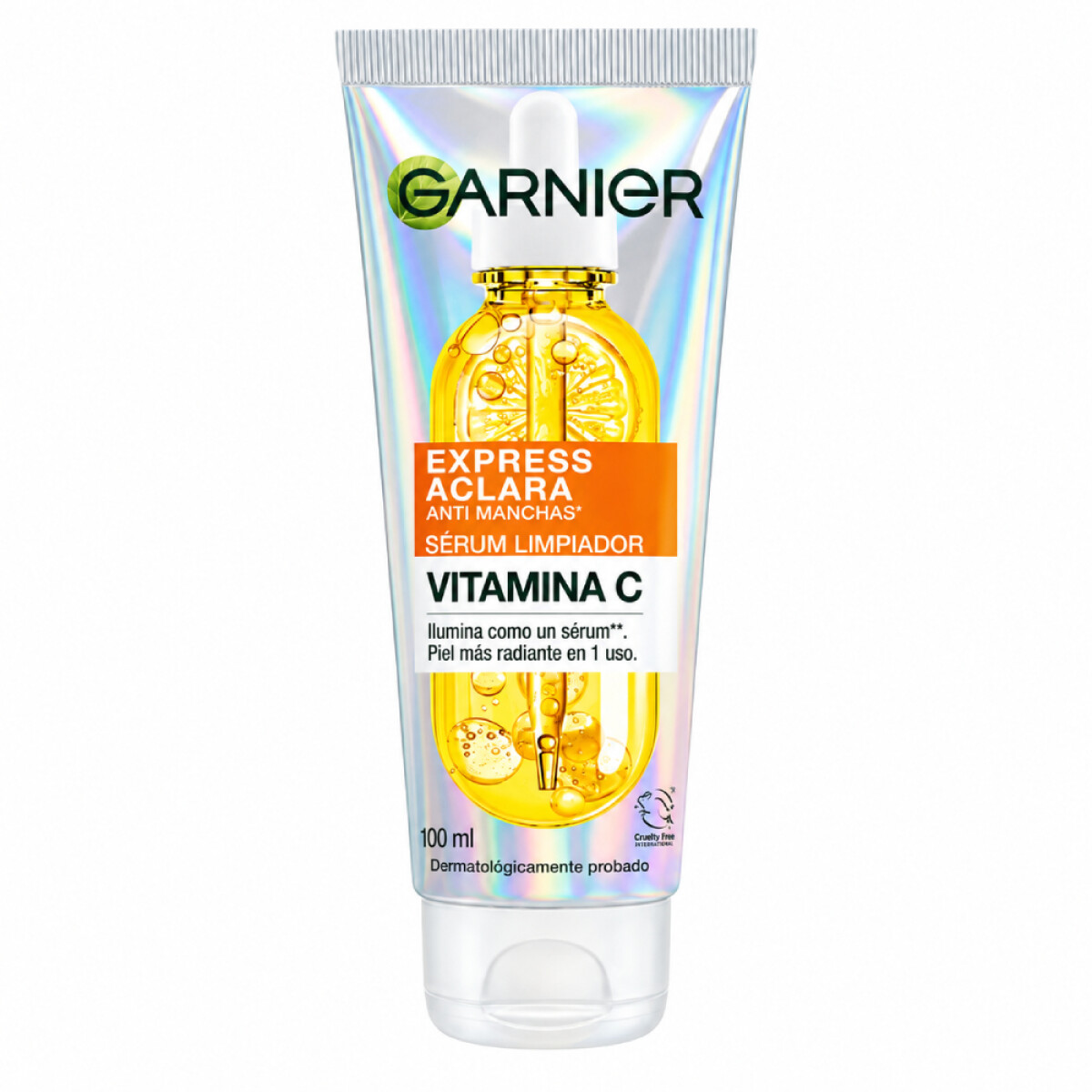 Limpiador Garnier Express Aclara Sérum Vitamina C 100ml 