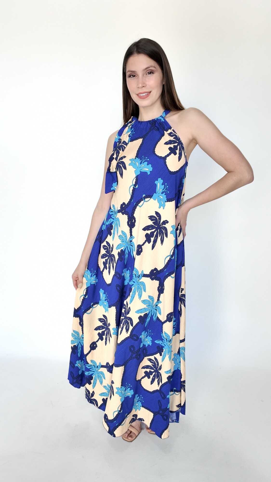 Vestido Zarek Celeste