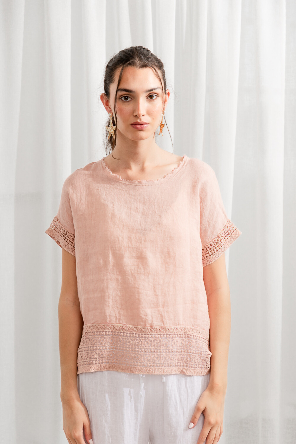 Blusa Castellabate Rosa Viejo