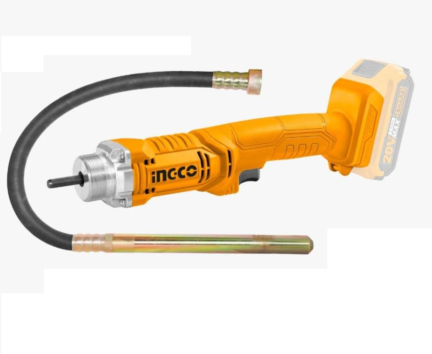 VIBRADOR DE HORMIGON A BATERIA 20V CCVLI202301 INGCO 