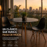 Mesa Comedor ComboHome Eames Redonda Laqueada 100Cm Premium Negro 1