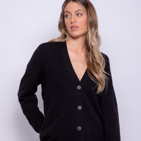 CARDIGAN SONICA Negro