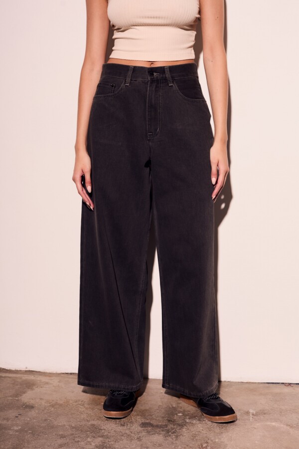 Jean Recto Denim Gris