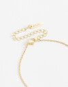 Collares Cortos Color Collar Corto Rosa Strass - Dorado