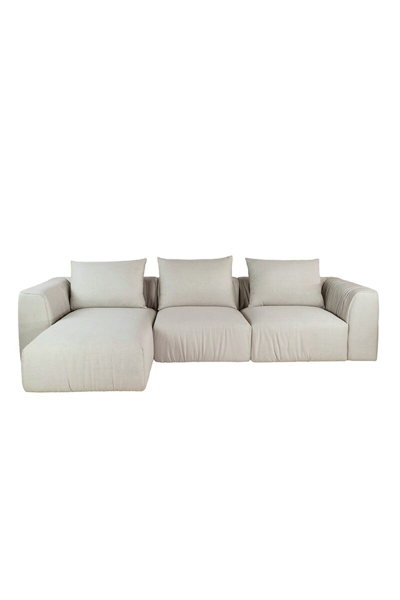 CORSO - SOFA CORSO CHAISE IZQUIERDO 296X105X80CM TELA BEIGE 