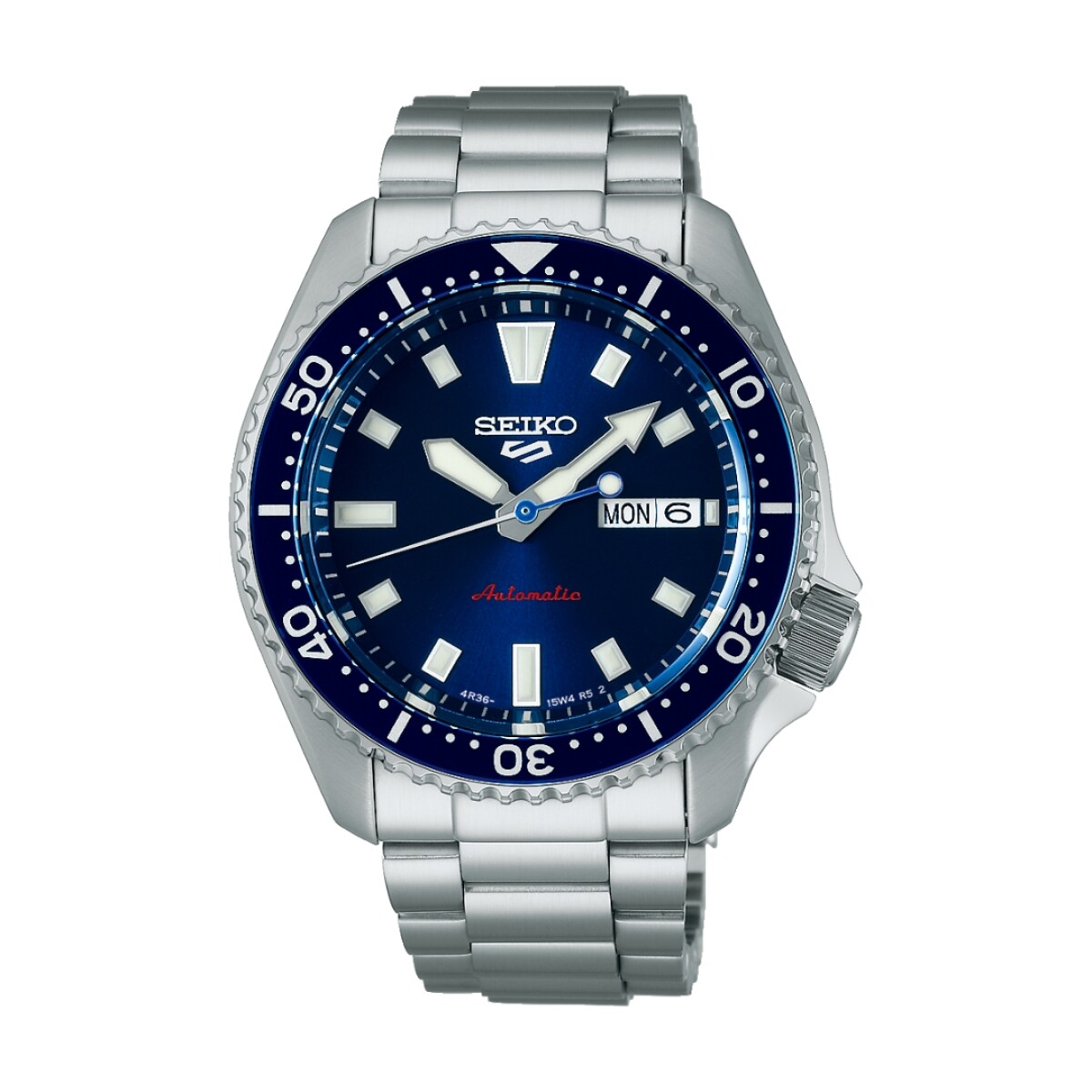Reloj Seiko 5 Sports SRPL83K1 automático para hombre - Azul 