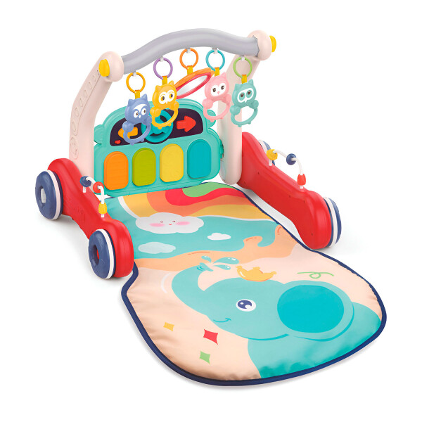Gimnasio Actividades Caminador Alfombra Piano Bebé 3 en 1 ® Color Turquesa