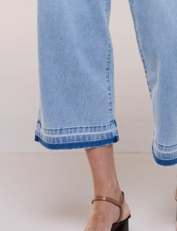 Jean Crop Con Ruedo Bicolor JEAN CLARO