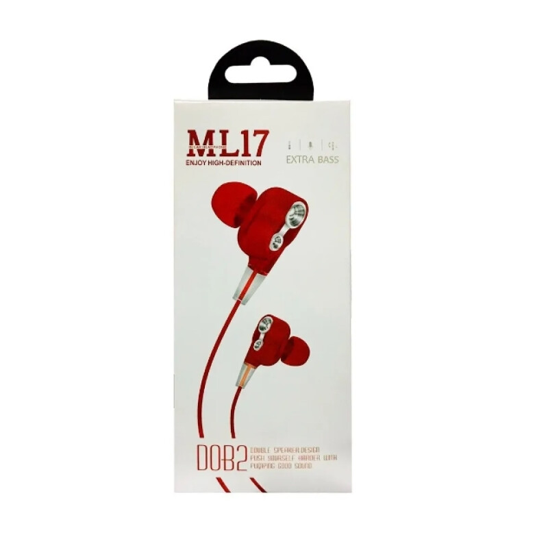 Auriculares Manos Libres Doble Driver Colores Auriculares Manos Libres Doble Driver Colores