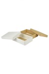 Caja Rectangular 16x23x6 cm REVERSIBLE BLANCO MADERA