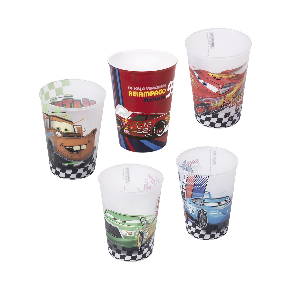 Vaso Plástico Cars 320 ml Diseños Surtidos 