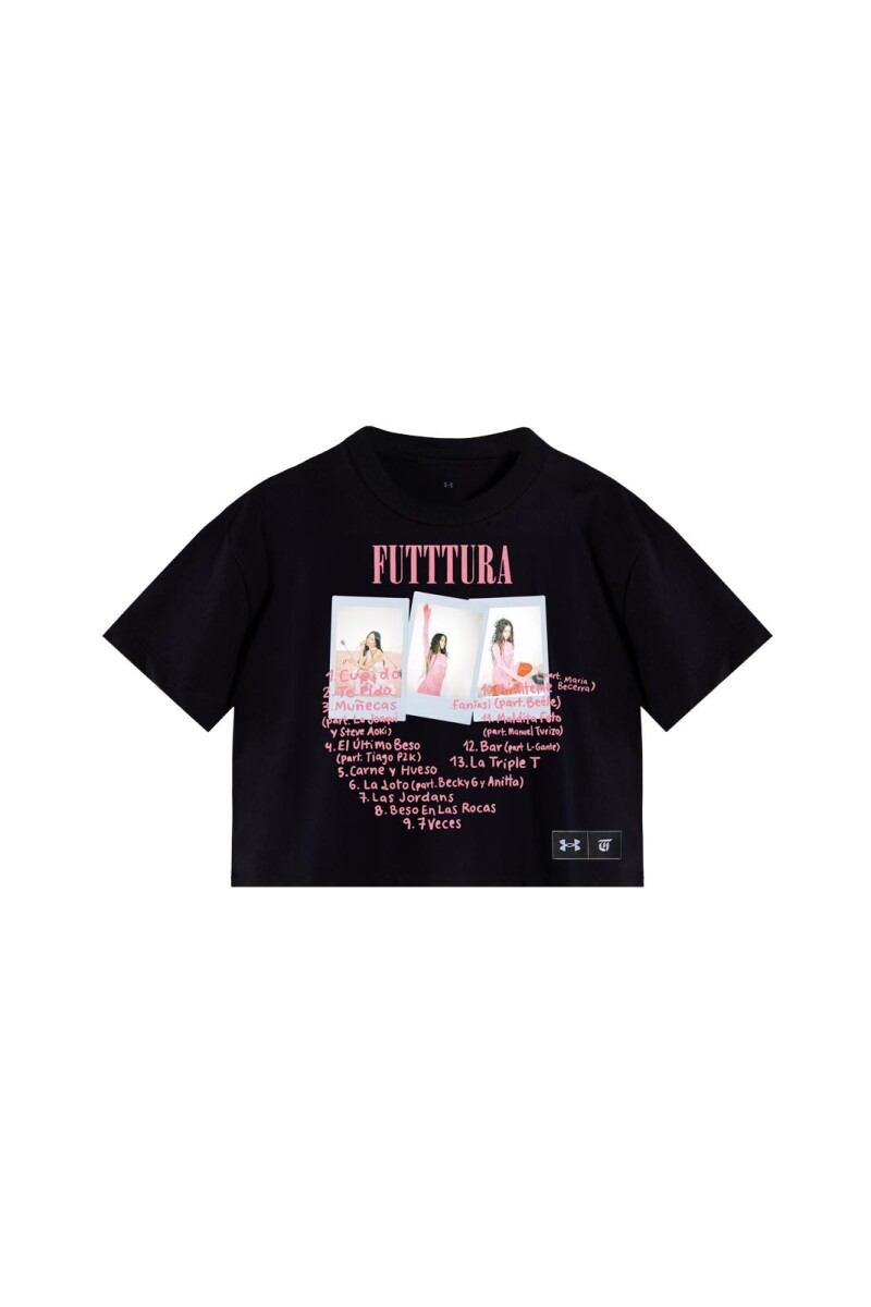 CROP TOP UNDER ARMOUR TINI CUPIDO Mujer 6018084-003 - Negro 