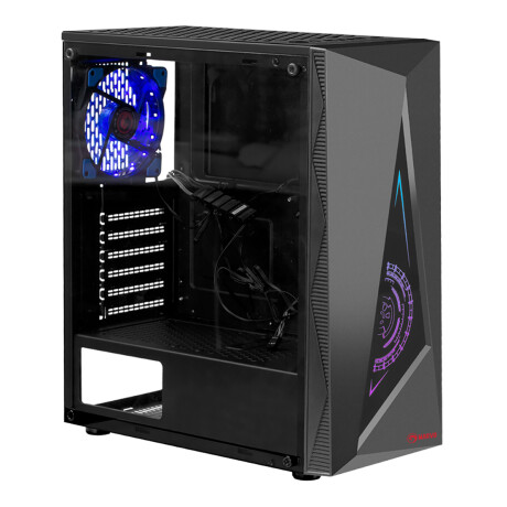 Marvo - Gabinete Gaming Mid Tower CA-119 - Panel Frontal Rgb. 3.5" Hdd X 2, 2.5" Ssd X 5. Ranuras de 001