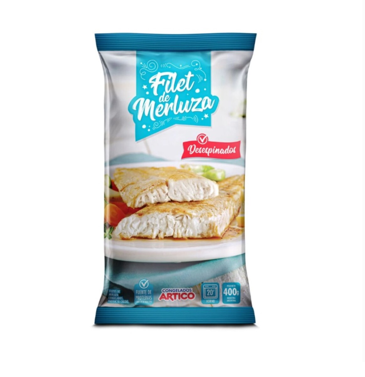 FILET DE MERLUZA 400G +SOLO PDE O WEB+ 