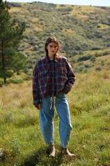 Chaqueta Olyra Celeste/Bordeaux