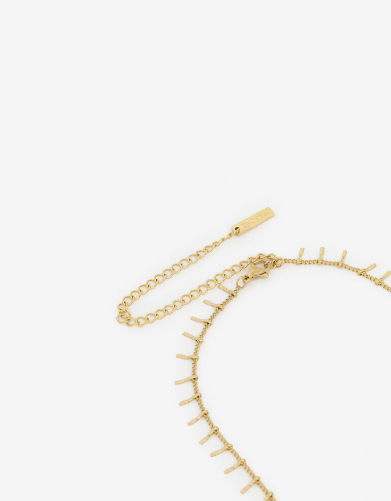 Collares Cortos Metal Collar Corto De Acero - Dorado