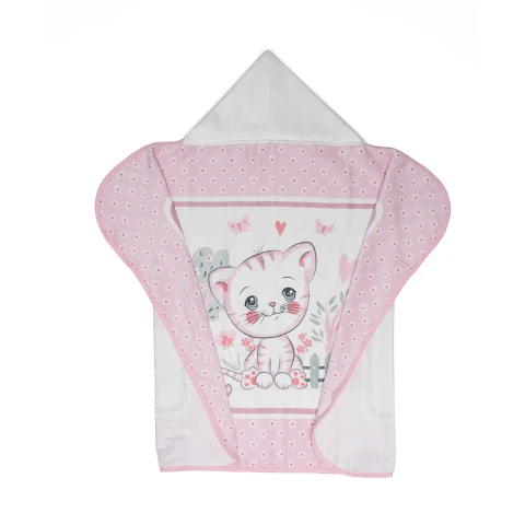 Toalla Con Capucha Bebé Döhler Velour 90 x 70 cm GATITA