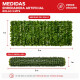 Enredadera artificial rollo 3 mts VERDE OSCURO