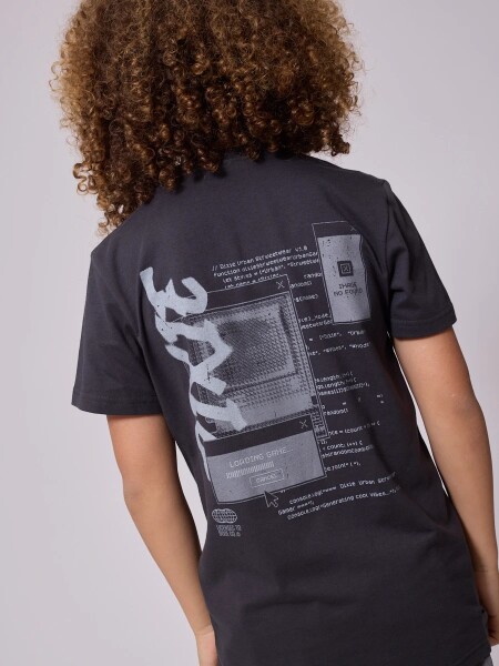 T-SHIRT DIXIE GASTEL GRIS TOPO