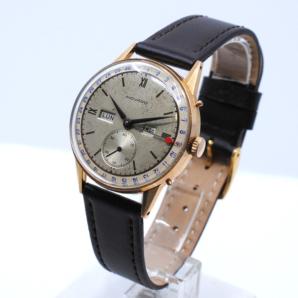 Movado triple calendario R4776 oro rosa 18k 32 mm año 1950´s calibre 470 Movado triple calendario R4776 oro rosa 18k 32 mm año 1950´s calibre 470