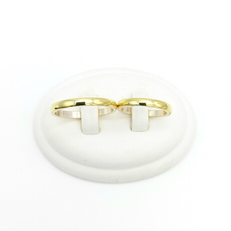 Alianzas de Plata 925 y Doublé en Oro 18 kt Bombé