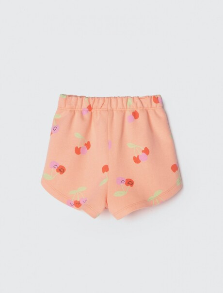 SHORT INFANTIL CON ESTAMPA NARANJA