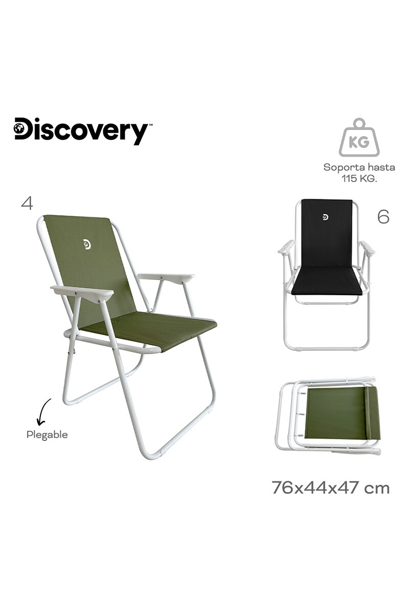 Silla Plegable de Camping Discovery Verde