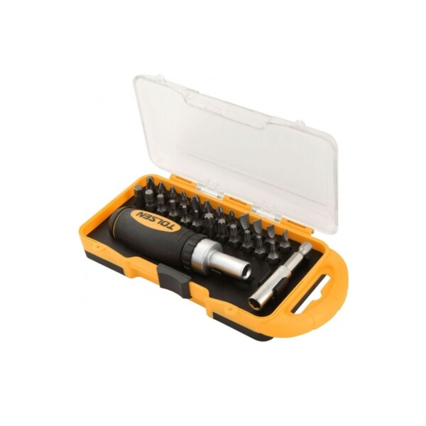 DESTORNILLADOR C/PUNTAS INTERCAMBIABLES 26PCS TOLSEN Destornillador C/puntas Intercambiables 26pcs Tolsen