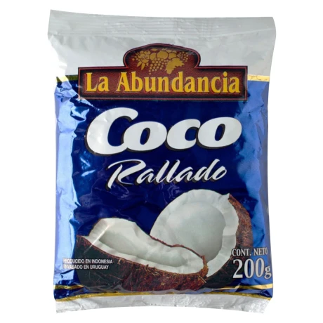 COCO RALLADO LA ABUNDANCIA 200G COCO RALLADO LA ABUNDANCIA 200G