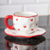 Taza de cerámica corazones 350ml Taza de cerámica corazones 350ml