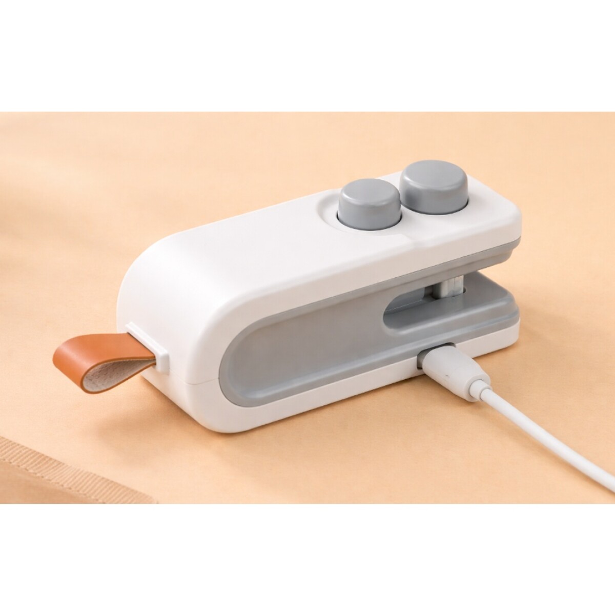Sellador de Bolsas Imantando USB - BLANCO-GRIS 
