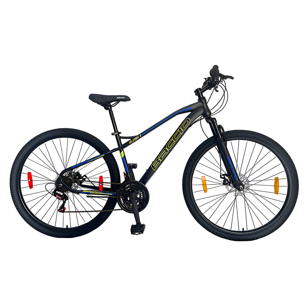 Bicicleta De Montaña Baccio Alpina X Rodado 29 Freno Disco Negra Y Verde 