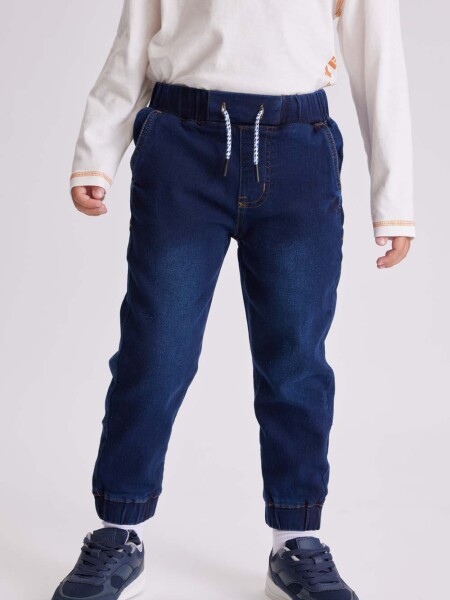 Pantalón jogger de jean Azul medio