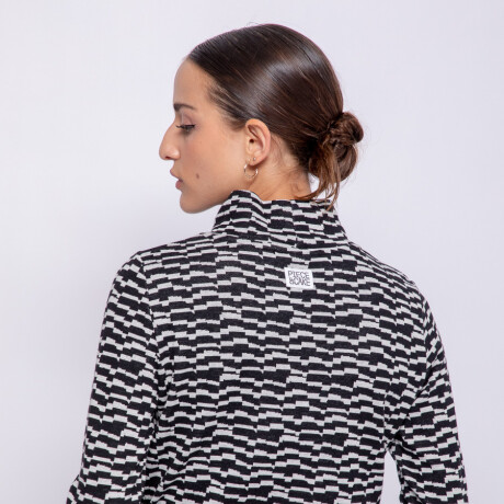 POLERA ANTONIA Negro/Blanco