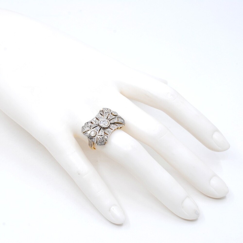 Anillo Oro Blanco 18K Y Brillantes Anillo Oro Blanco 18K Y Brillantes