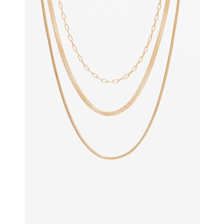 Collar Multicadenas Dorado