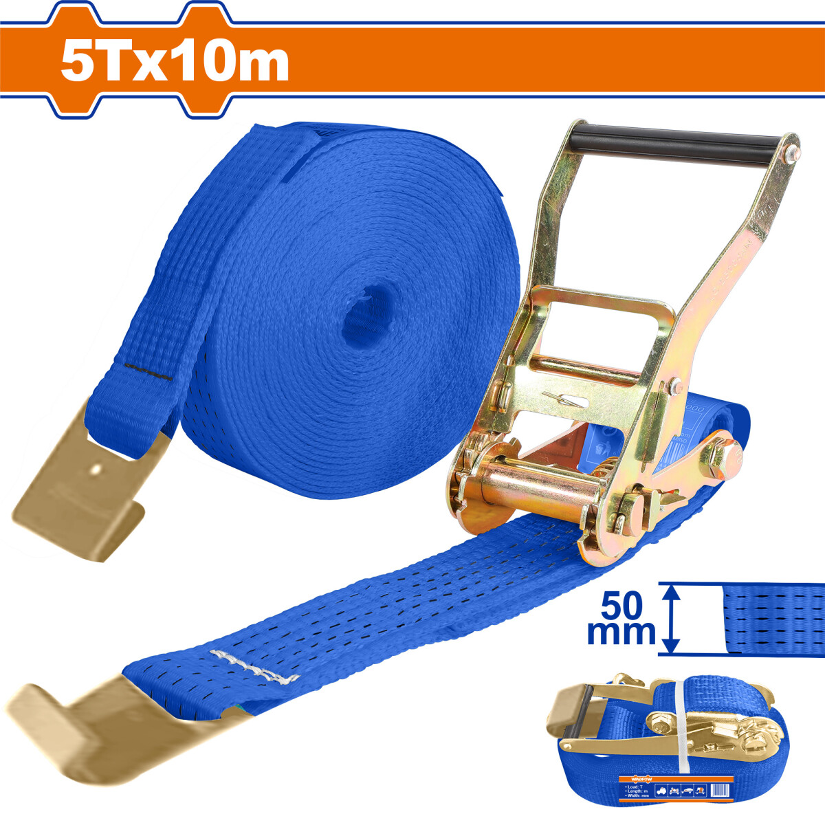 CINTA CATRACA 5 TONELADAS 10MT WADFOW WRT23510 