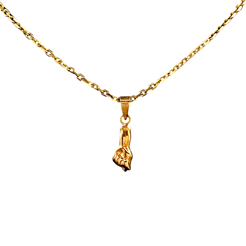 Dije Puño Higa-Oro bajo-Sin piedra-CP8511 sinpiedra