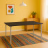 Mesa De Comedor Modelo Gitana, Rectangular Apta Para 6 Personas. NEGRO