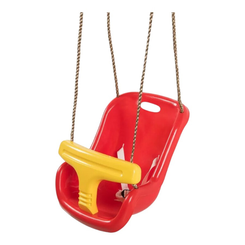 Hamaca Bebe Plástica con Cinto Rojo