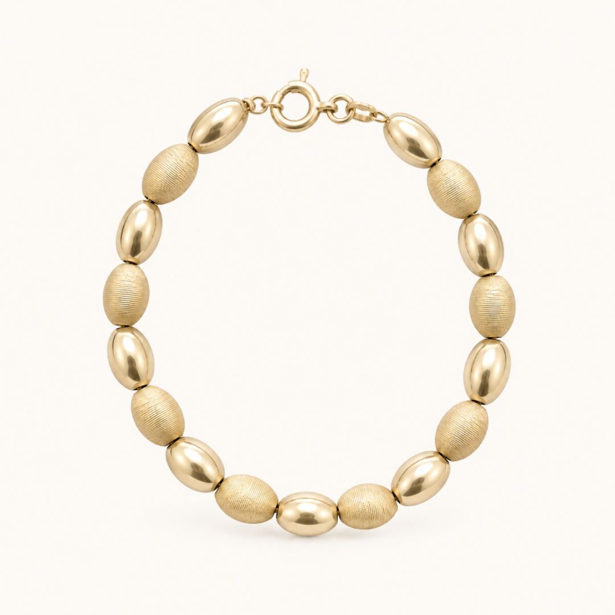 Pulsera Semillas - Plata y Baño 