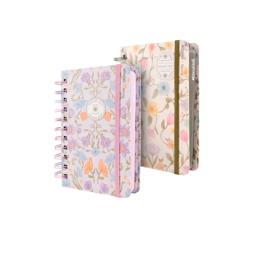 Agenda Mooving Spring 2027 Diaria Con Espiral AGENDA MOOVING SPRING 2027 DIARIA CON ESPIRAL
