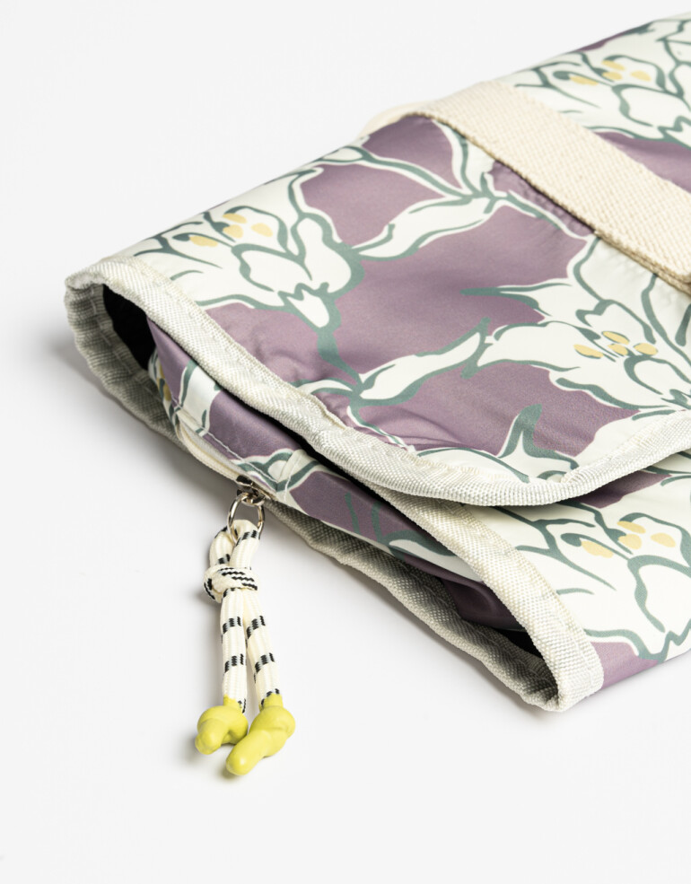 Porta Cosméticos Desplegable Estampado Flores