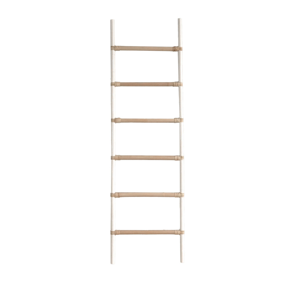 ESCALERA DECORATIVA RATTAN NATURAL-BEIGE MAUVE