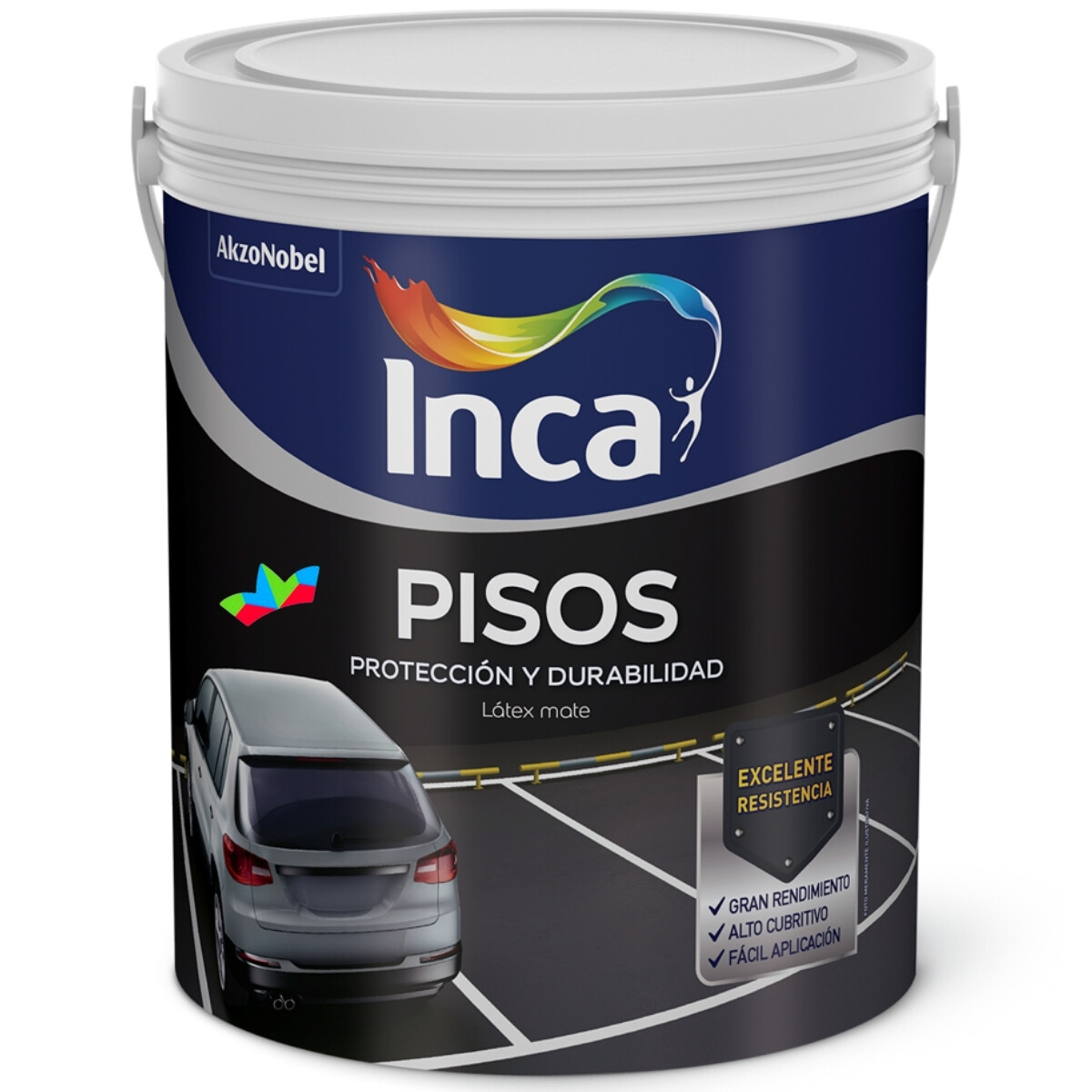 PINTURA PARA PISOS INCA ROJO COLONIAL - 4 LTS. 