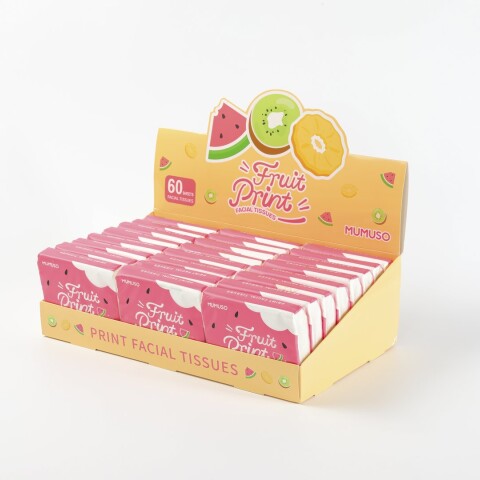 PAÑUELOS FACIALES ULTRA SUAVES SERIE FRUIT PRINT PAÑUELOS FACIALES ULTRA SUAVES SERIE FRUIT PRINT