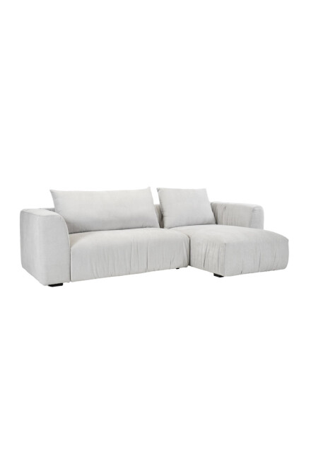 CORSO SOFA CORSO CHAISE DER 266X105X80CM (2PIEZAS) TELA GRIS CLARO