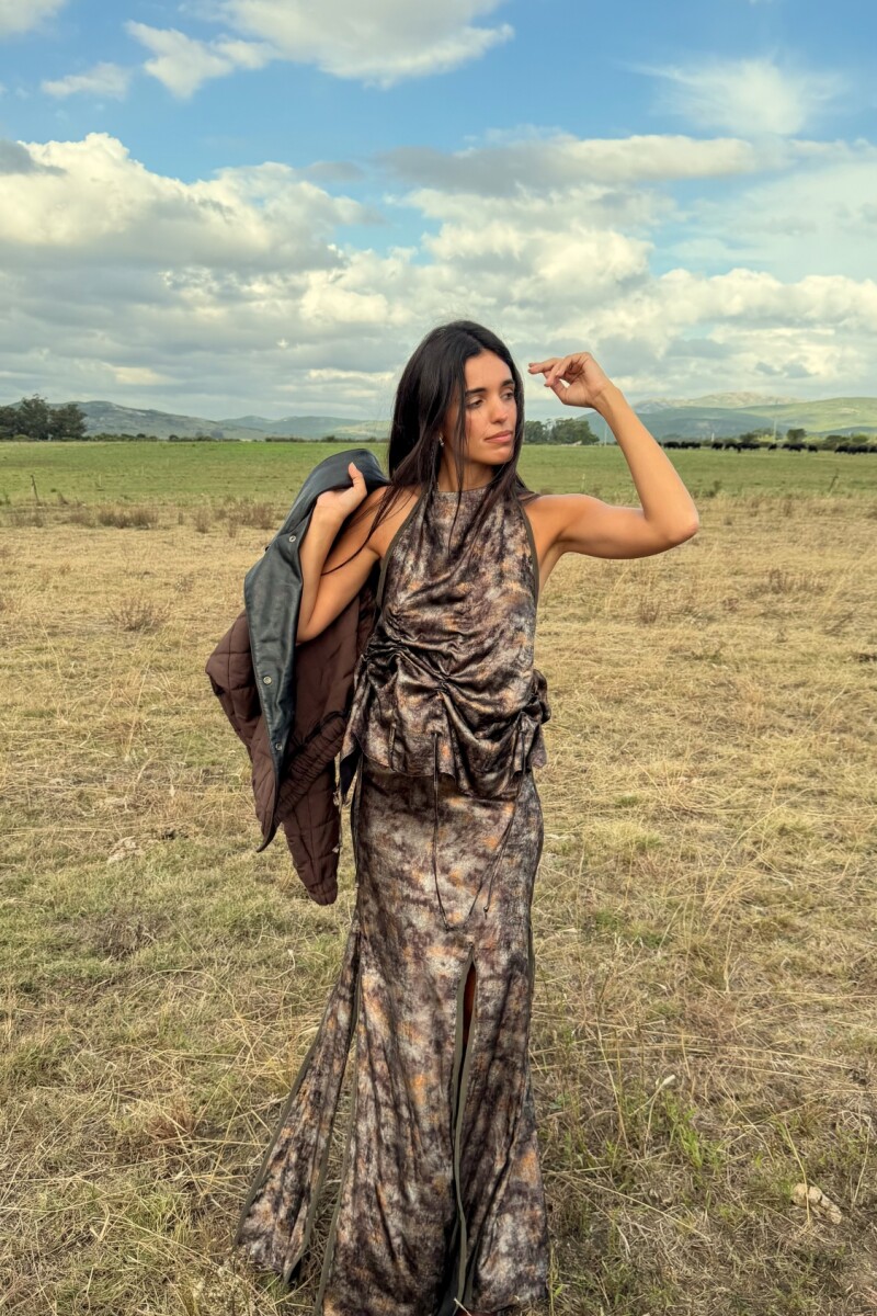 Guest Skirt Cobre / Verde